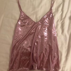 & Other Stories Pink Holographic Tank